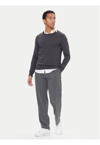 TOMMY HILFIGER - Tommy Hilfiger Sweter Essential Ssnl MW0MW39999 Szary Regular Fit. Kolor: szary. Materiał: bawełna #5