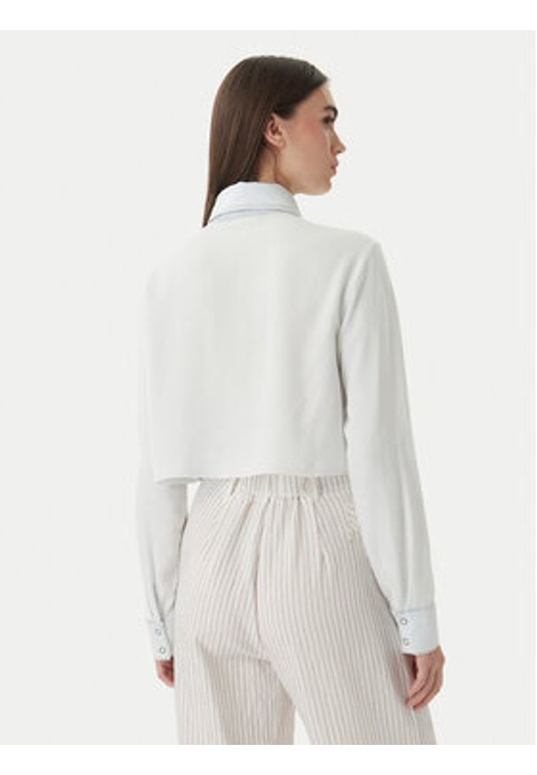 Patrizia Pepe Koszula 2C1665/D9A0-CB20 Niebieski jasny Regular Fit. Kolor: niebieski. Materiał: lyocell