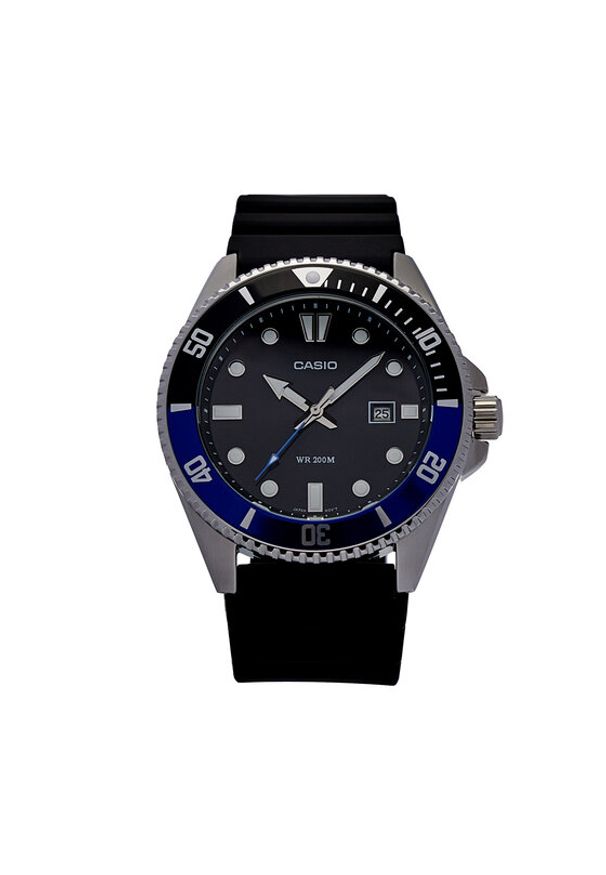Casio Zegarek Duro Diver MDV-107-1A2VEF Czarny. Kolor: czarny