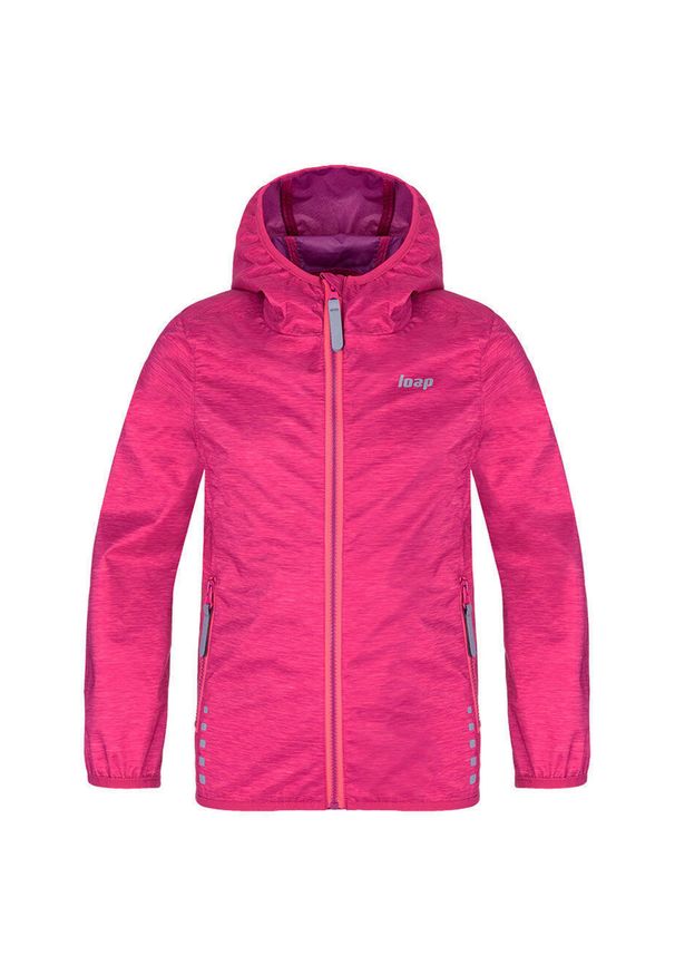 GLENMUIR - Glemo Dziecięca kurtka softshell Lyparo 164 – wiatro- i wodoodporna, odblaskowa. Kolor: fioletowy. Materiał: softshell. Styl: sportowy