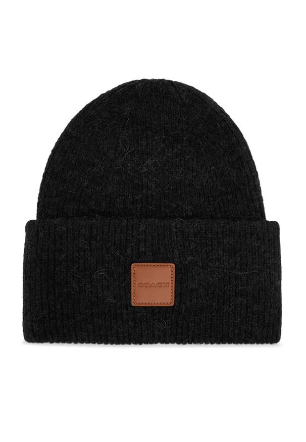 Coach Czapka CU825 Czarny. Kolor: czarny. Materiał: wełna