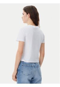 Calvin Klein Jeans T-Shirt Baby Tee J20J223113 Biały Slim Fit. Kolor: biały. Materiał: bawełna #5