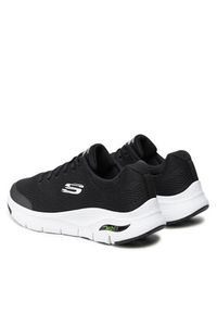 skechers - Skechers Sneakersy Arch Fit 232040/BKW Czarny. Kolor: czarny. Materiał: materiał #3