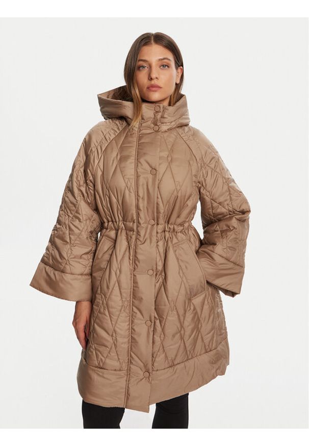 Barbour Parka LQU1846BE31 Beżowy Regular Fit. Kolor: beżowy. Materiał: syntetyk