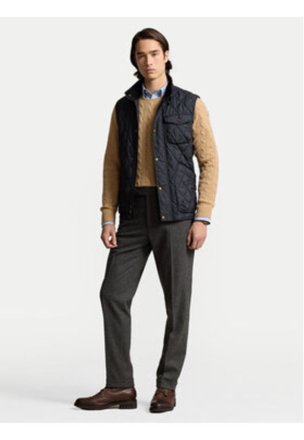 Polo Ralph Lauren Bezrękawnik 710940375003 Czarny Regular Fit. Typ kołnierza: polo. Kolor: czarny. Materiał: syntetyk. Długość rękawa: bez rękawów