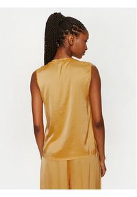 ViCOLO Bluzka TB0038 Żółty Regular Fit. Kolor: żółty. Materiał: wiskoza