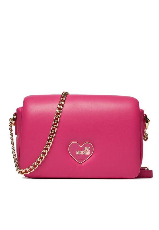 Love Moschino - LOVE MOSCHINO Torebka JC4272PP0HKN0604 Różowy. Kolor: różowy. Materiał: skórzane