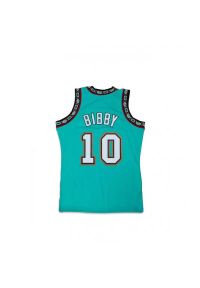 Mitchell & Ness - Koszulka NBA Vancouver Grizzlies Mike Bibby. Kolor: niebieski, wielokolorowy. Sport: koszykówka