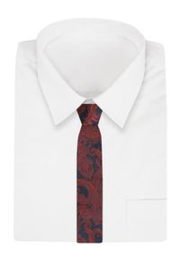 Modny Krawat Męski - Alties - Duży, Miedziany, Orientalny Wzór. Kolor: brązowy. Materiał: tkanina. Styl: elegancki, wizytowy #2