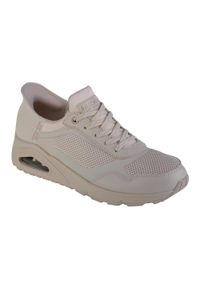 skechers - Buty sportowe Sneakersy damskie, Skechers Uno-Slip-In Air. Kolor: biały. Sport: turystyka piesza