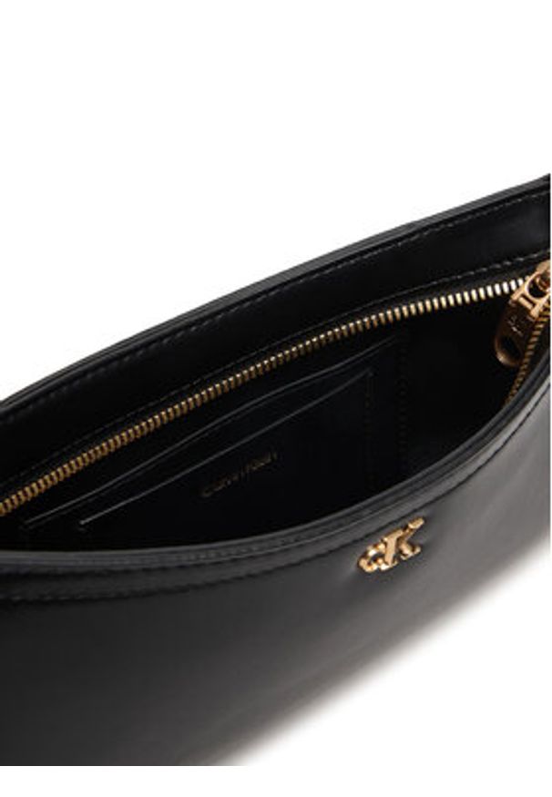 Calvin Klein Torebka Ck Small Shoulder Bag LV04F3170G Czarny. Kolor: czarny. Materiał: skórzane