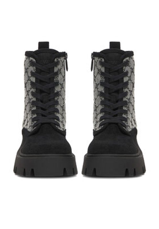 Nine West Trzewiki CEO-MALAK-01 Szary. Kolor: szary. Materiał: materiał