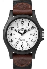 Zegarek Timex TW4B08200 Acadia Expedition męski brązowy męski. Kolor: brązowy #1