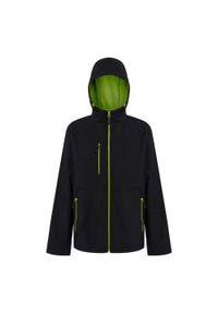 Regatta - Kurtka Softshellowa Męska 2 Warstwy. Kolor: żółty, czarny, wielokolorowy, zielony. Sport: turystyka piesza #1