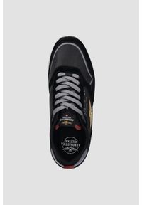 Aeronautica Militare - AERONAUTICA MILITARE Czarne sneakersy męskie, Rozmiar 41. Okazja: na co dzień. Kolor: czarny. Materiał: materiał #6