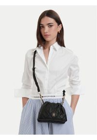 TOMMY HILFIGER - Tommy Hilfiger Torebka Th Feminine Mini Crossover AW0AW18718 Czarny. Kolor: czarny. Materiał: skórzane #1