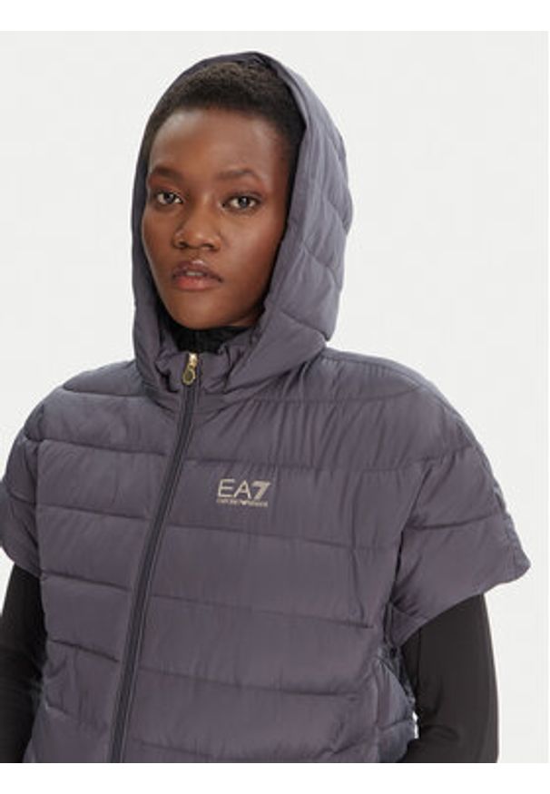 EA7 Emporio Armani Bezrękawnik 7W000090 AF12476 U8115 Szary Relaxed Fit. Kolor: szary. Materiał: syntetyk. Długość rękawa: bez rękawów