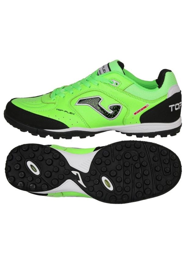 Buty Joma Top Flex 2411 Tf TOPW2411TF zielone. Kolor: zielony. Materiał: skóra. Szerokość cholewki: normalna. Sport: piłka nożna