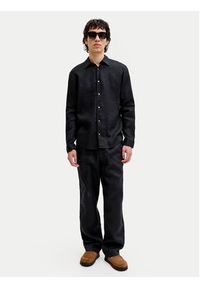 Jack & Jones Chinosy St. Karl 12253120 Czarny Loose Leg. Kolor: czarny. Materiał: len #5