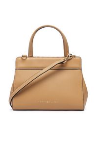 TOMMY HILFIGER - Tommy Hilfiger Torebka Th Modern Mini Satchel AW0AW18726 Brązowy jasny. Kolor: brązowy. Materiał: skórzane #2