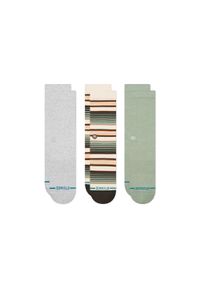 Skarpety turystyczne Stance Repeteur Crew 3 Pack. Kolor: zielony. Sport: turystyka piesza