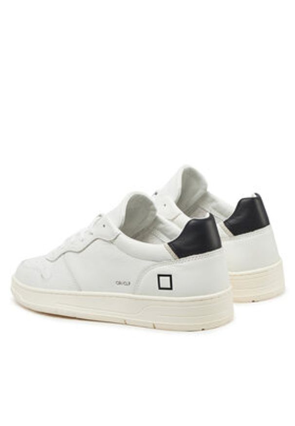 D.A.T.E. Sneakersy Court Calf M421-CR-CA-WB Biały. Kolor: biały. Materiał: skóra
