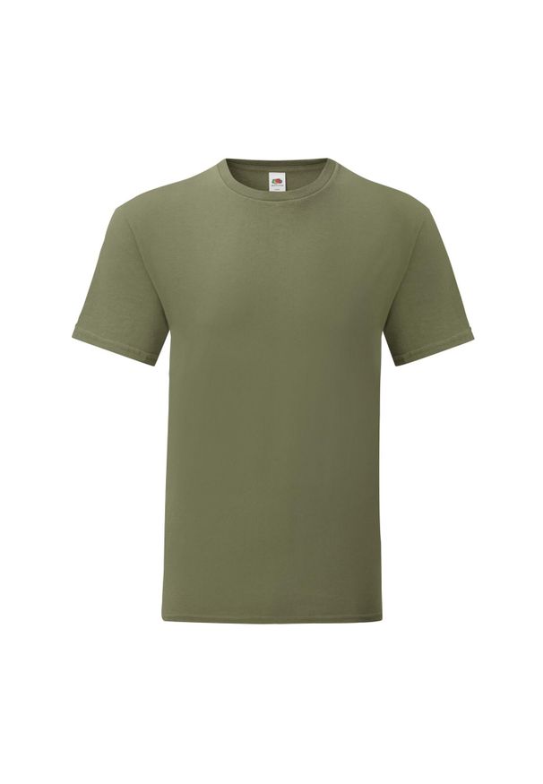 FRUIT OF THE LOOM - Kultowa Koszulka Unisex Dla Dorosłych. Kolor: zielony