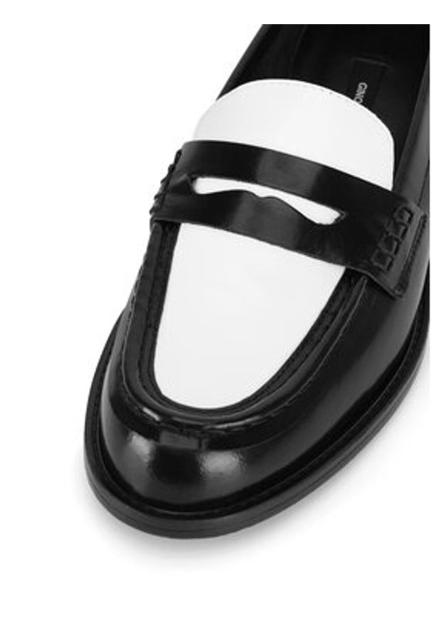 Gino Rossi Mokasyny ANNE Czarny. Kolor: czarny. Materiał: skóra