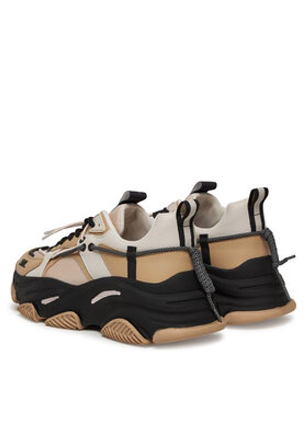Steve Madden Sneakersy Vault 2 SM11003461 Beżowy. Kolor: beżowy. Materiał: skóra