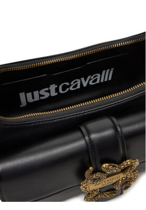 Just Cavalli Torebka 79RA4BA4 ZSA89 Czarny. Kolor: czarny. Materiał: skórzane