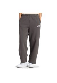 Spodnie damskie New Balance WB61W1DZABR - szare. Stan: podwyższony. Kolor: szary. Materiał: materiał, dresówka #1