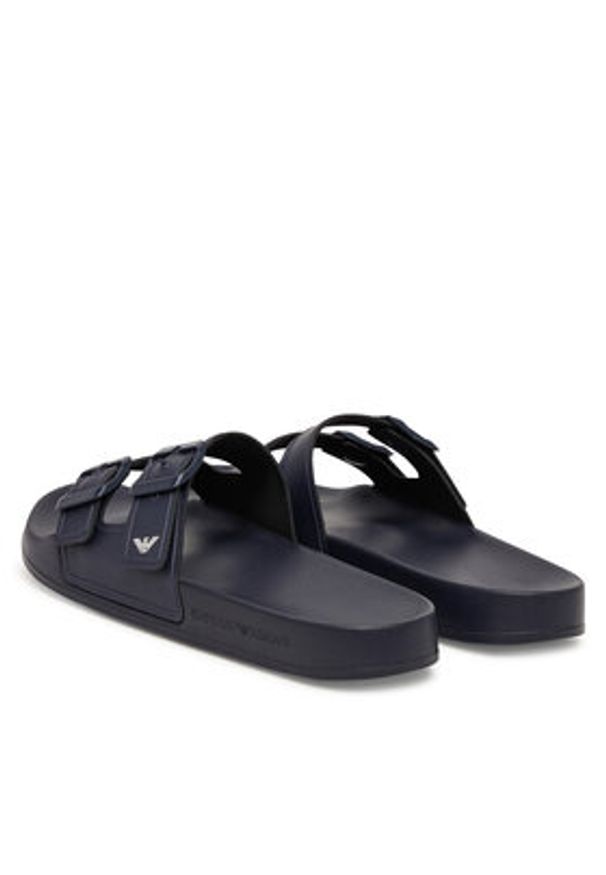 Emporio Armani Klapki EX000043 AF22190 MB480 Granatowy. Kolor: niebieski. Materiał: syntetyk