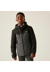 Regatta - Kurtka dziecięca przejściowa przeciwdeszczowa Beamz. Kolor: czarny. Materiał: tkanina, puch. Styl: sportowy #2