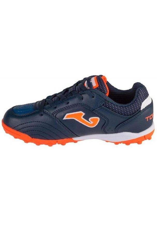 Joma - Buty Piłkarskie Ze Sztuczną Nawierzchnią Top Flex 2433 Dla Dzieci I Niemowląt. Kolor: pomarańczowy, niebieski, wielokolorowy. Sport: piłka nożna