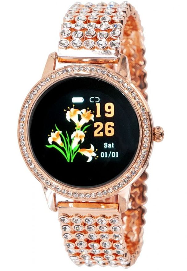 Oxe Smart Watch Stone LW20 - Inteligentny zegarek, Rose Gold. Rodzaj zegarka: smartwatch. Styl: elegancki