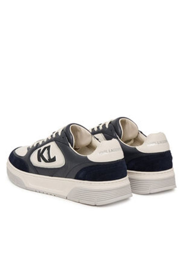 Karl Lagerfeld - KARL LAGERFELD Sneakersy Kourtney KL53026 Granatowy. Kolor: niebieski. Materiał: zamsz, skóra