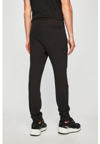 Armani Exchange Spodnie 8NZPPA.ZJ1ZZ męskie kolor czarny gładkie. Kolor: czarny. Materiał: dzianina. Wzór: gładki #3