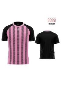Koszulka Rugby Givova Różowa/Czarna XL - Oddychająca i Trwała. Kolor: czarny, różowy, wielokolorowy. Materiał: poliester. Sport: piłka nożna, fitness, kolarstwo