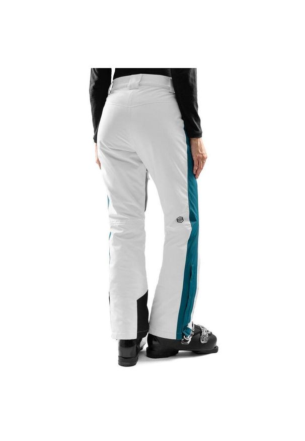 SIROKO - Damskie spodnie narciarskie Sporty zimowe Siroko P3-W Genevez. Kolor: biały. Materiał: materiał, softshell. Sezon: zima. Sport: narciarstwo