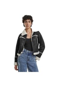 Kurtka ze skóry owczej damska Urban Classics. Kolor: czarny. Materiał: skóra #1