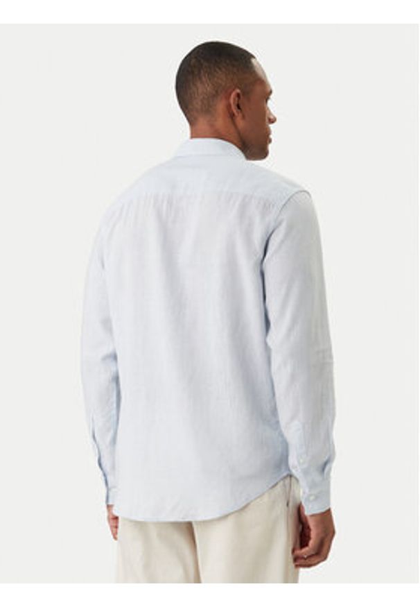 Calvin Klein Jeans Koszula LV04RF121G Błękitny Regular Fit. Kolor: niebieski. Materiał: len
