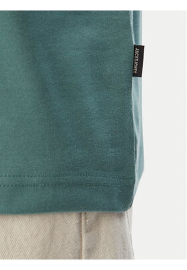 Jack & Jones T-Shirt Blaowen Ss 12292397 Zielony Regular Fit. Kolor: zielony. Materiał: bawełna