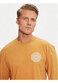 Quiksilver Longsleeve Bloom Cycle EQYZT07707 Brązowy Regular Fit. Kolor: brązowy. Materiał: bawełna. Długość rękawa: długi rękaw