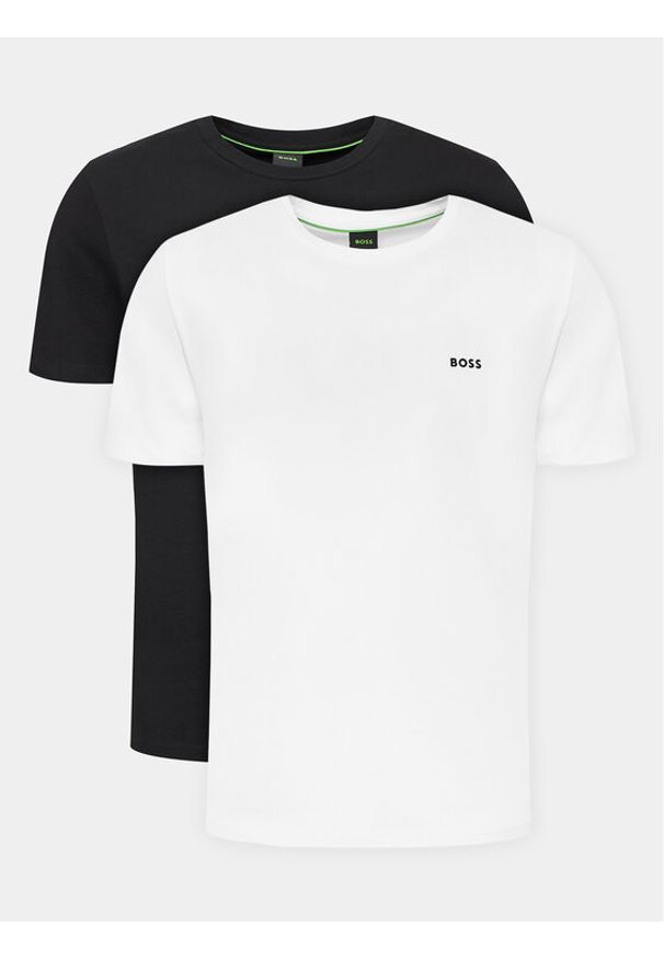 BOSS Komplet t-shirtów 50478019 Czarny Regular Fit. Kolor: czarny. Materiał: bawełna
