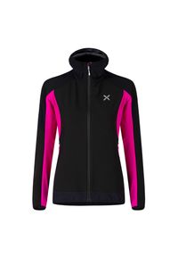 MONTURA - Bluza softshellowa damska Montura Premium Wind Hoody Jacket z kapturem. Typ kołnierza: kaptur. Kolor: czarny