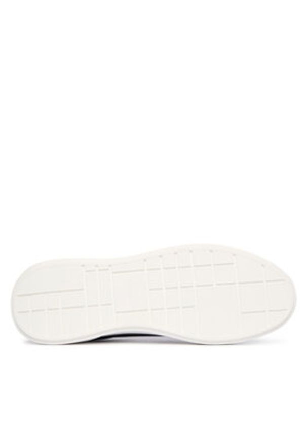 Calvin Klein Sneakersy Chunky Cupsole Laceup Lth Bt Aop HM0HM02070 Granatowy. Kolor: niebieski. Materiał: skóra