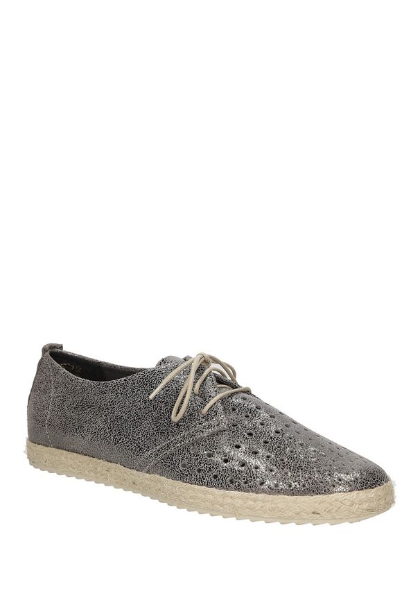 Tamaris - Espadryle tamaris 1-23640-28. Kolor: srebrny, wielokolorowy, szary