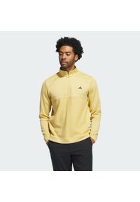 Adidas - Bluza Ultimate365 Textured Quarter-Zip. Typ kołnierza: golf. Kolor: biały. Materiał: materiał. Długość rękawa: długi rękaw