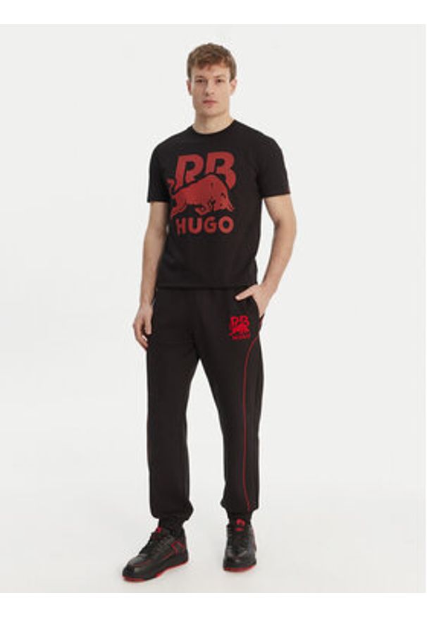 Hugo - HUGO T-Shirt Dlix_RB 50559696 Czarny Regular Fit. Kolor: czarny. Materiał: bawełna