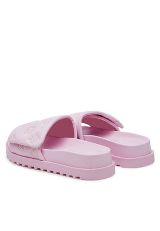 Guess Klapki FLJFA2ELE19 Różowy. Kolor: różowy. Materiał: skóra